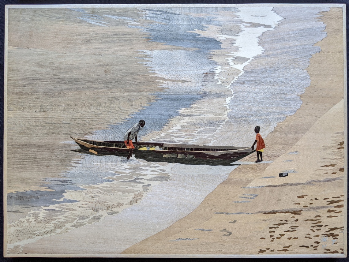 Enfants à la pirogue